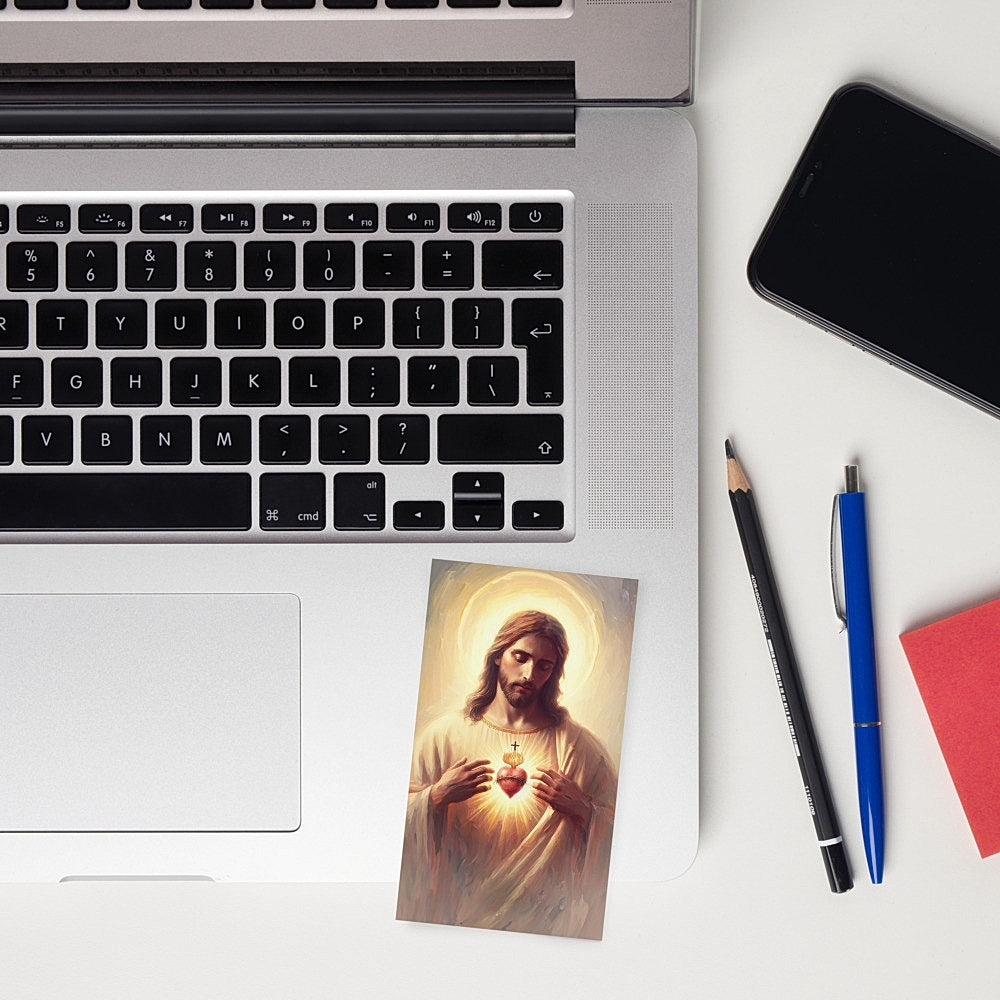 Sacred Heart of Jesus Prayer Cards | Wallet Size | 100, 200, 500