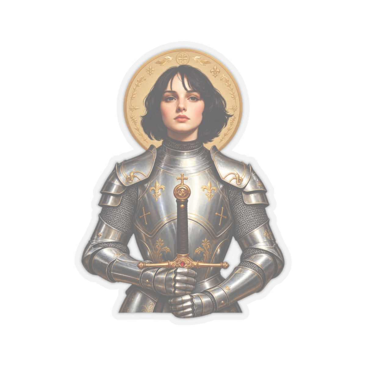 Saint Joan Of Arc Sticker (Design 2)
