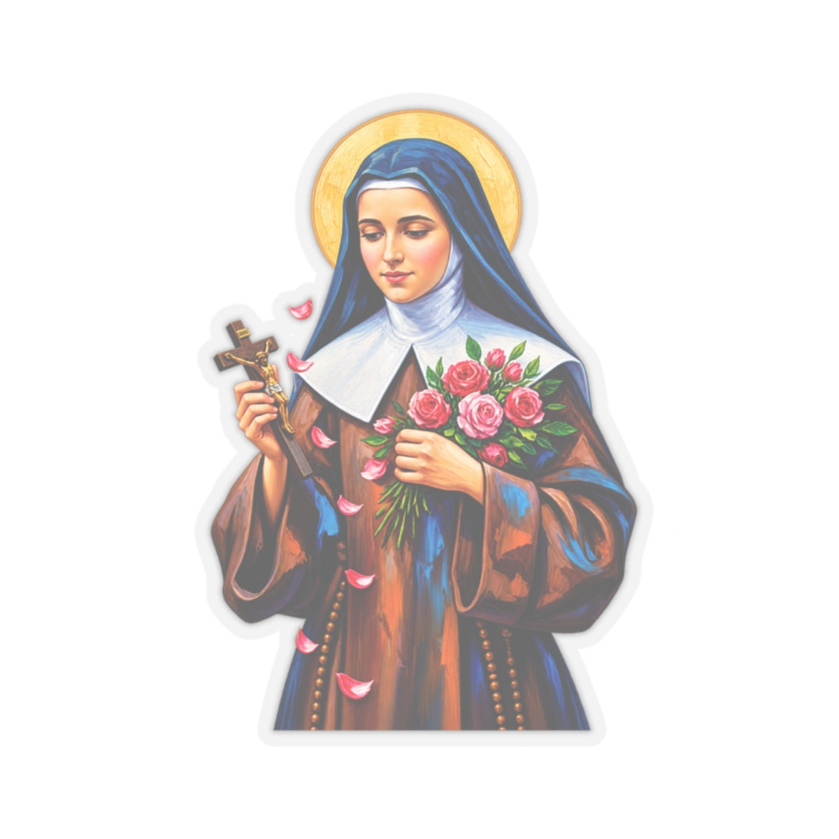 Saint Therese Of Lisieux Sticker (Design 5)