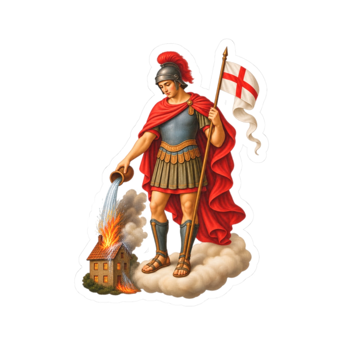 Saint Florian Sticker (Design 2)