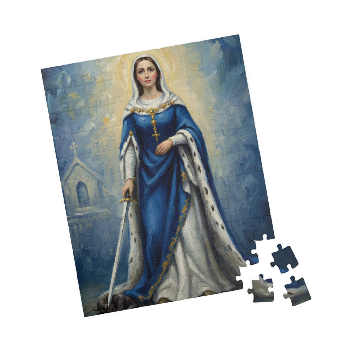 Saint Dymphna Jigsaw Puzzle (110–1014 pcs)