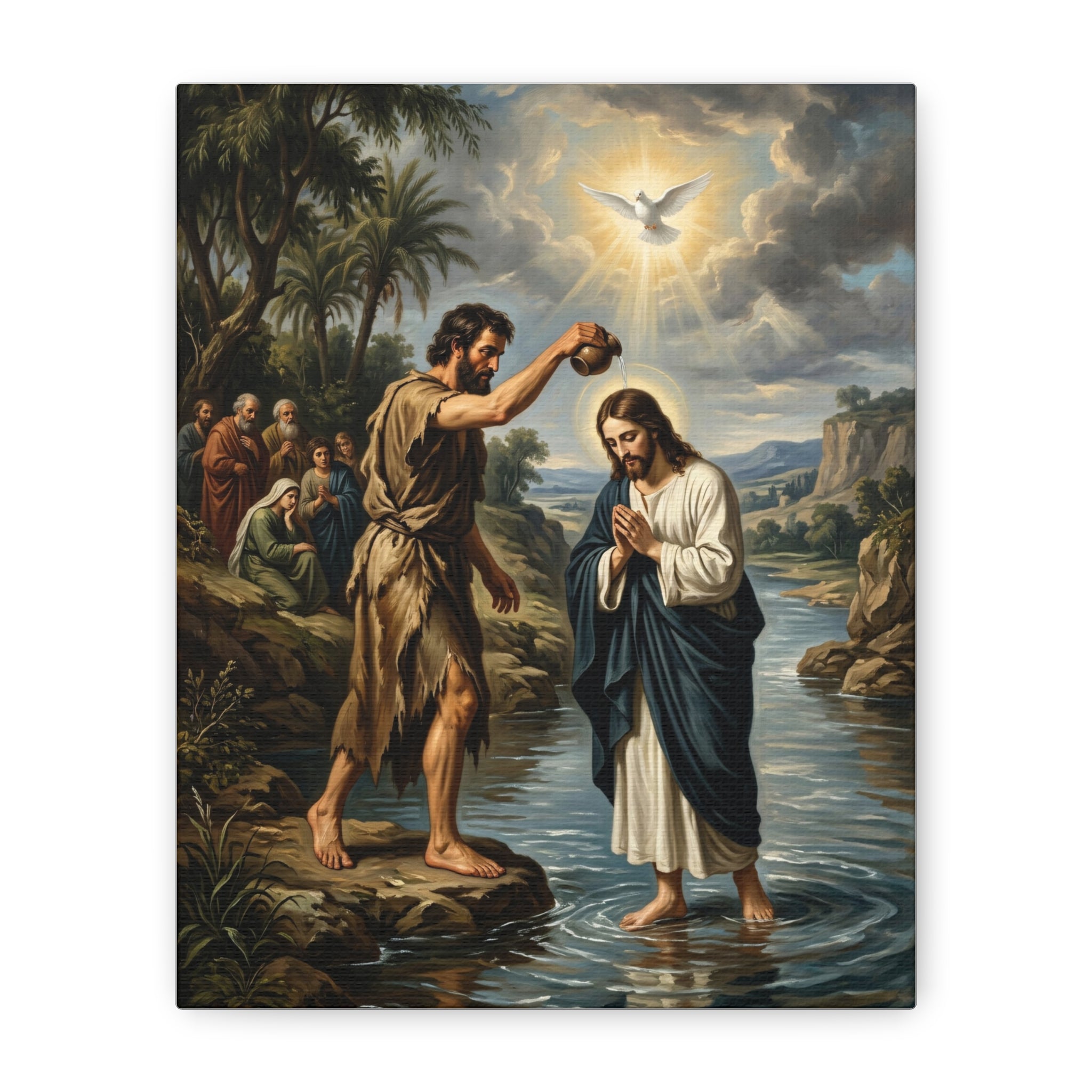The Baptism Of Jesus - Canvas Gallery Wraps