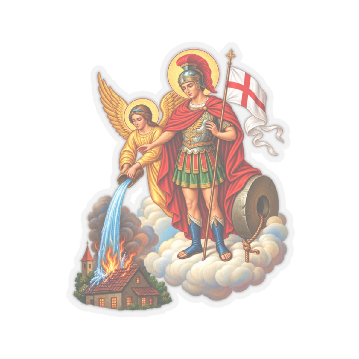 Saint Florian Sticker (Design 3)