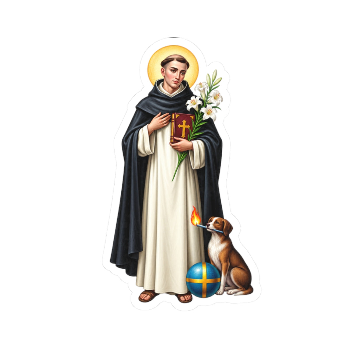 Saint Dominic Sticker (Design 2)