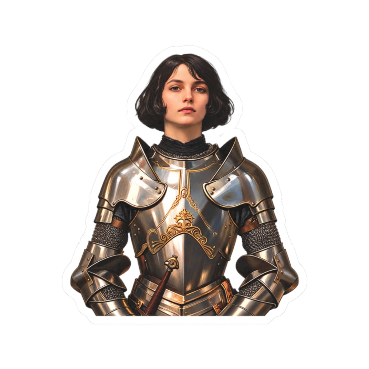 Saint Joan Of Arc Sticker (Design 4)