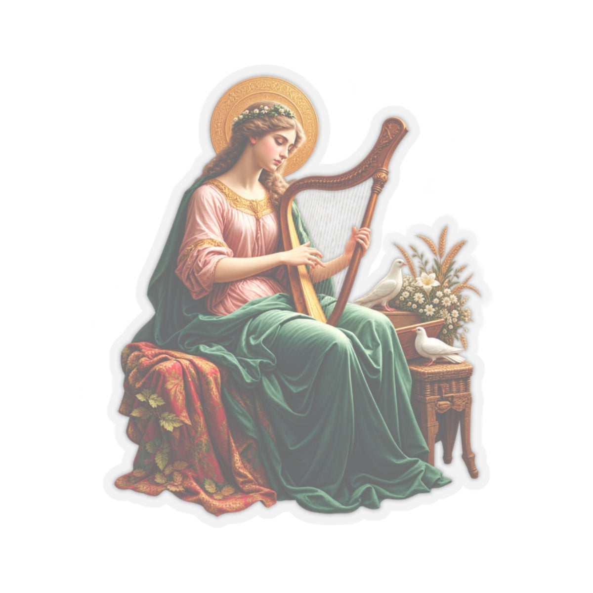 Saint Cecilia Sticker (Design 2)