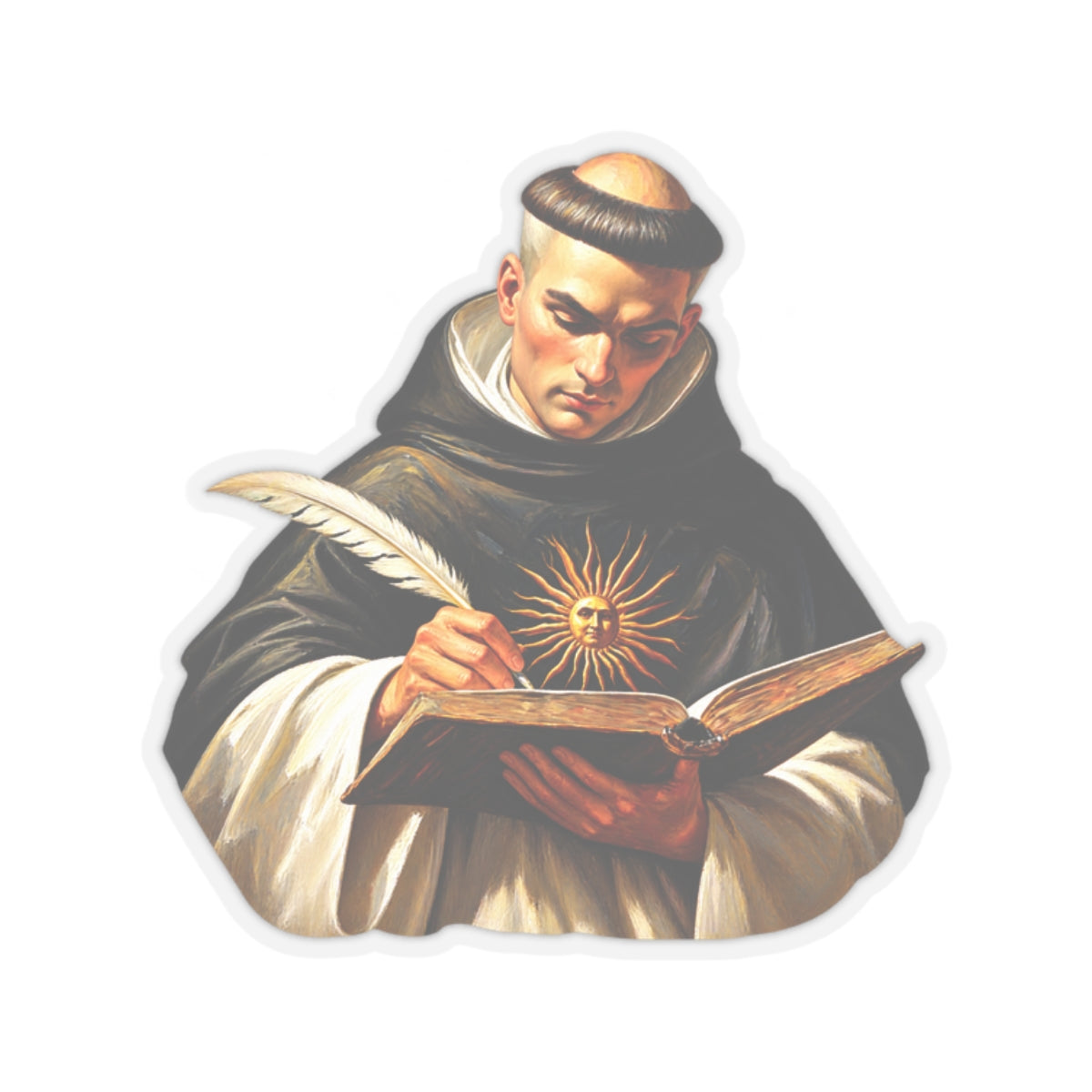 Saint Thomas Aquinas Sticker (Design 3)