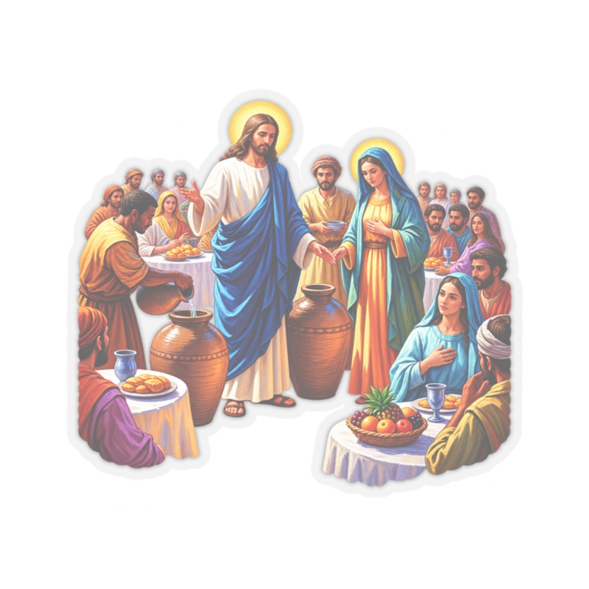 The Wedding At Cana Sticker