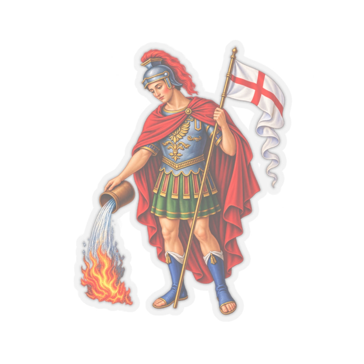 Saint Florian Sticker (Design 4)