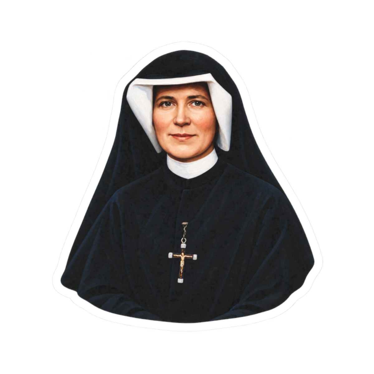 Saint Faustina Kowalska Sticker (Design 4)