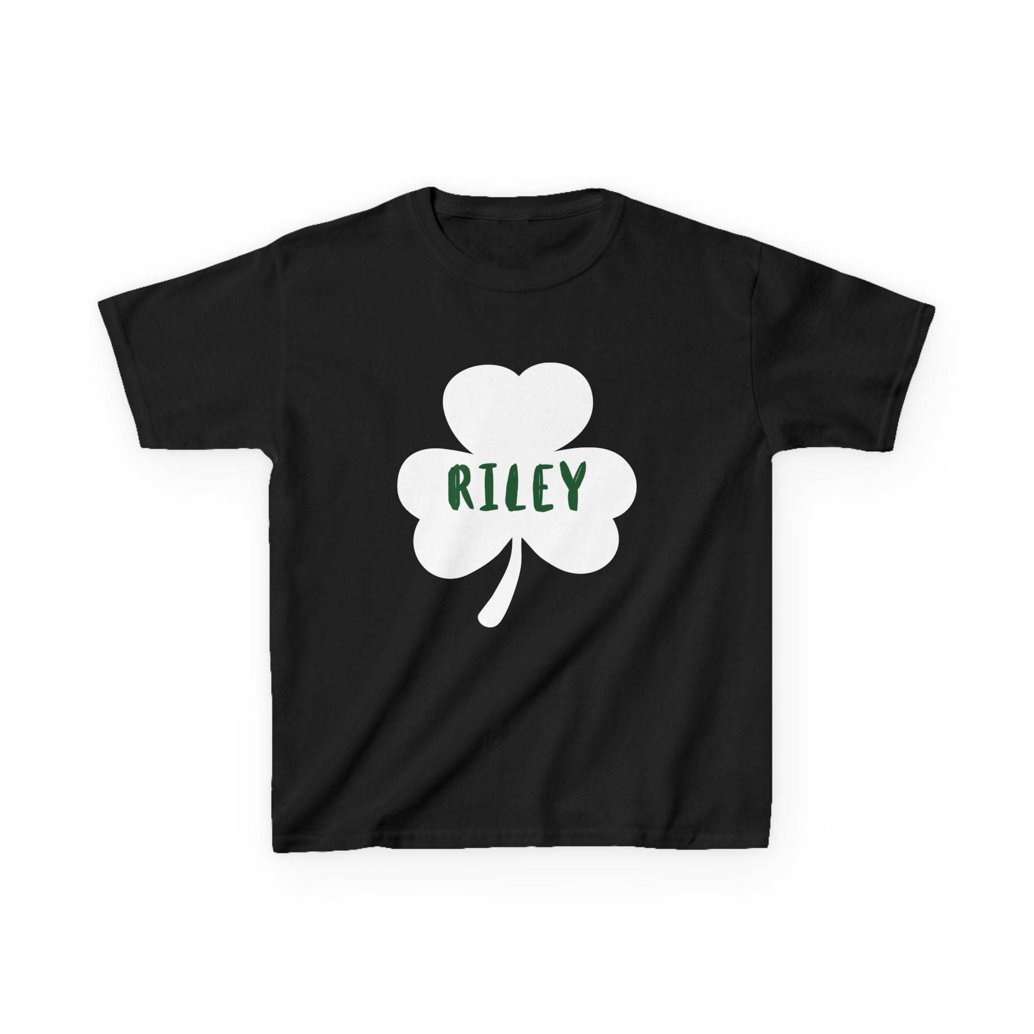 Personalized St Patrick's Day Kids Green Shamrock Tee