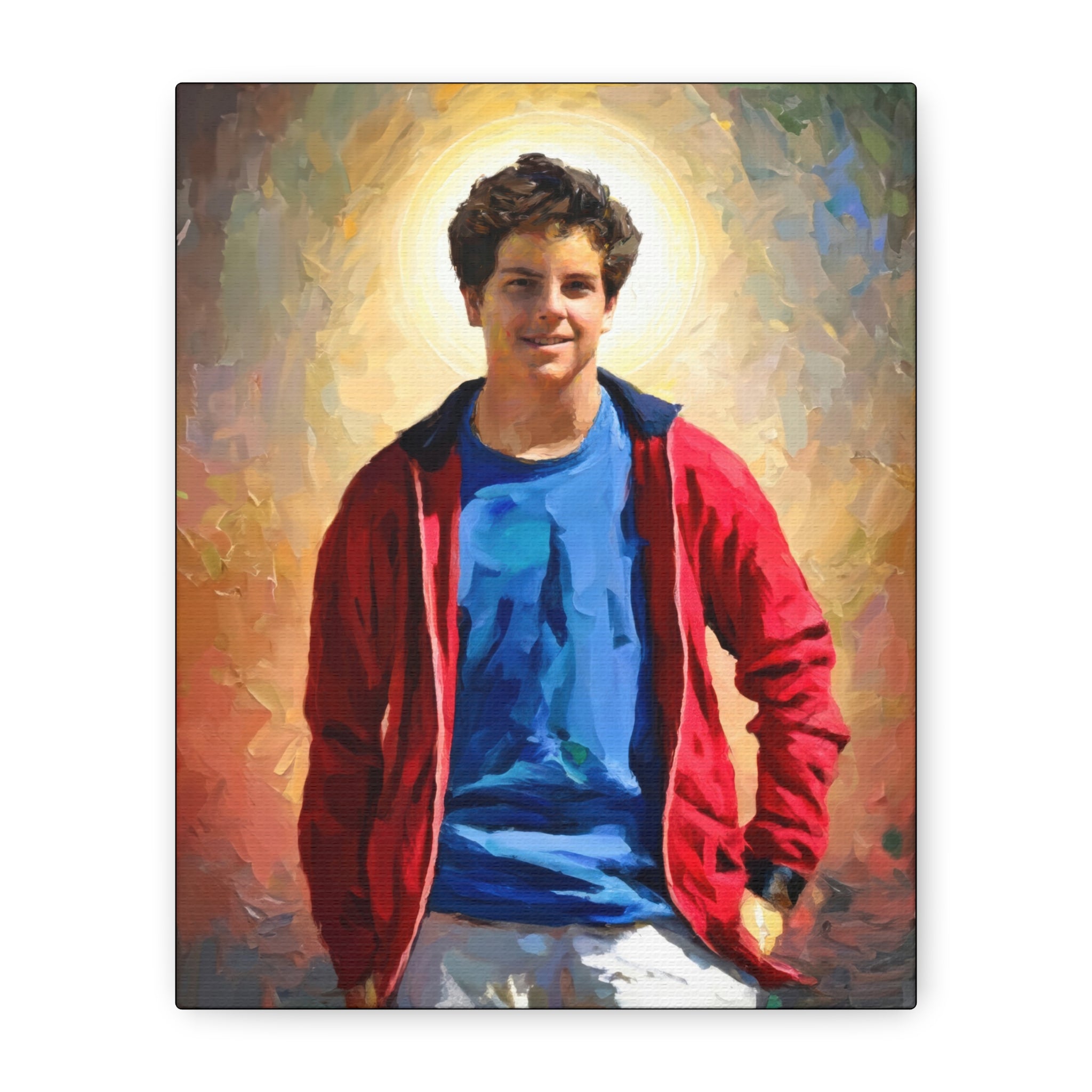 Saint Carlo Acutis Canvas Gallery Wraps