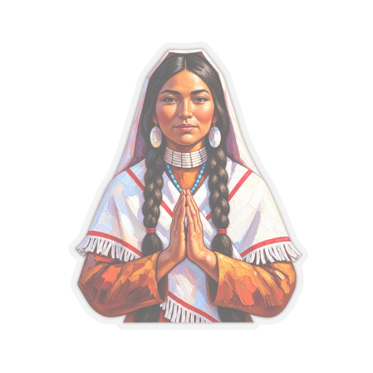 Saint Kateri Tekakwitha Sticker (Design 3)
