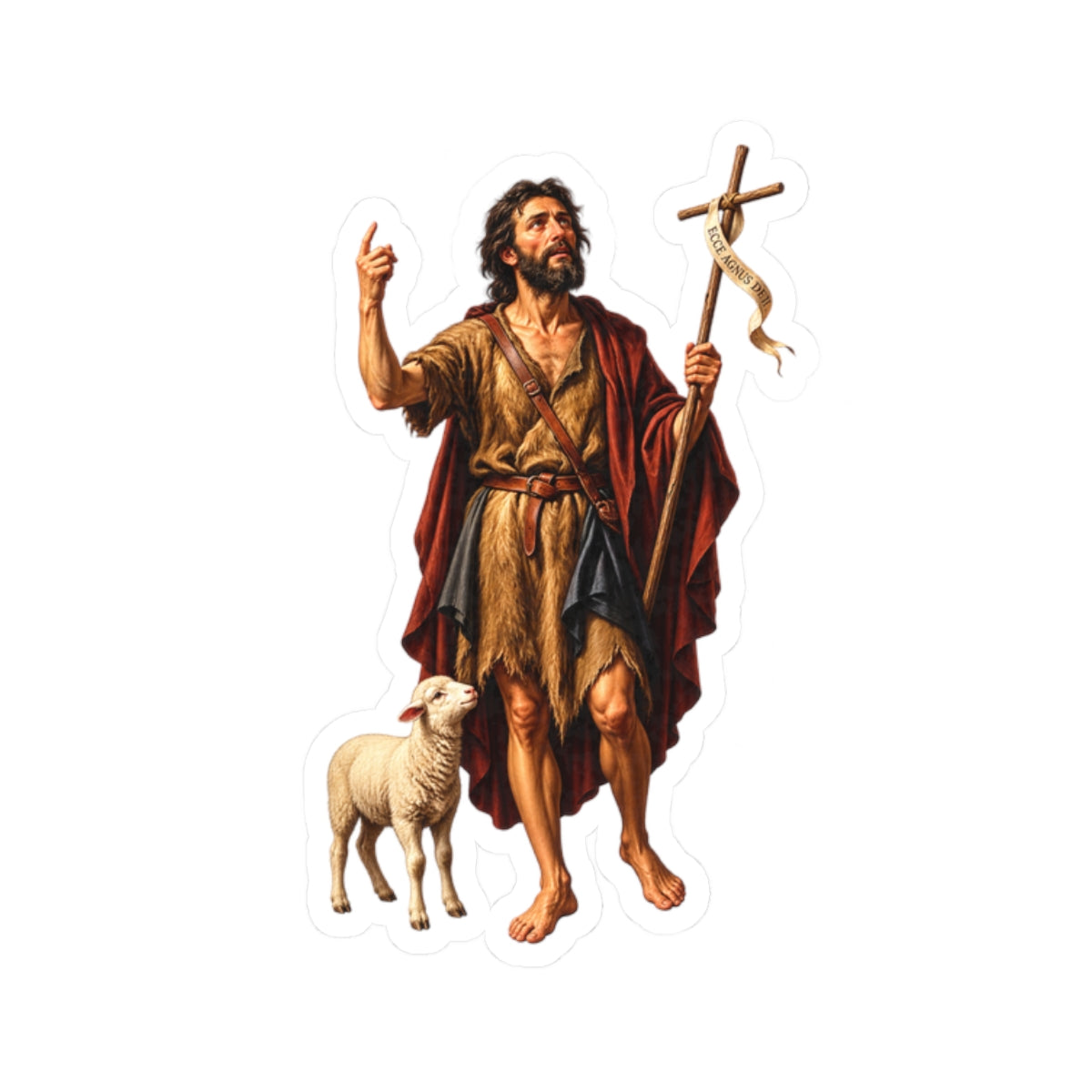 Saint John The Baptist Sticker (Design 3)