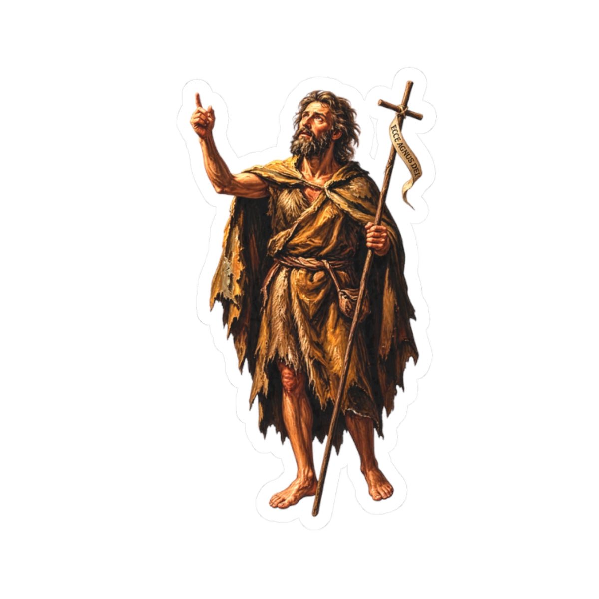 Saint John The Baptist Sticker (Design 2)