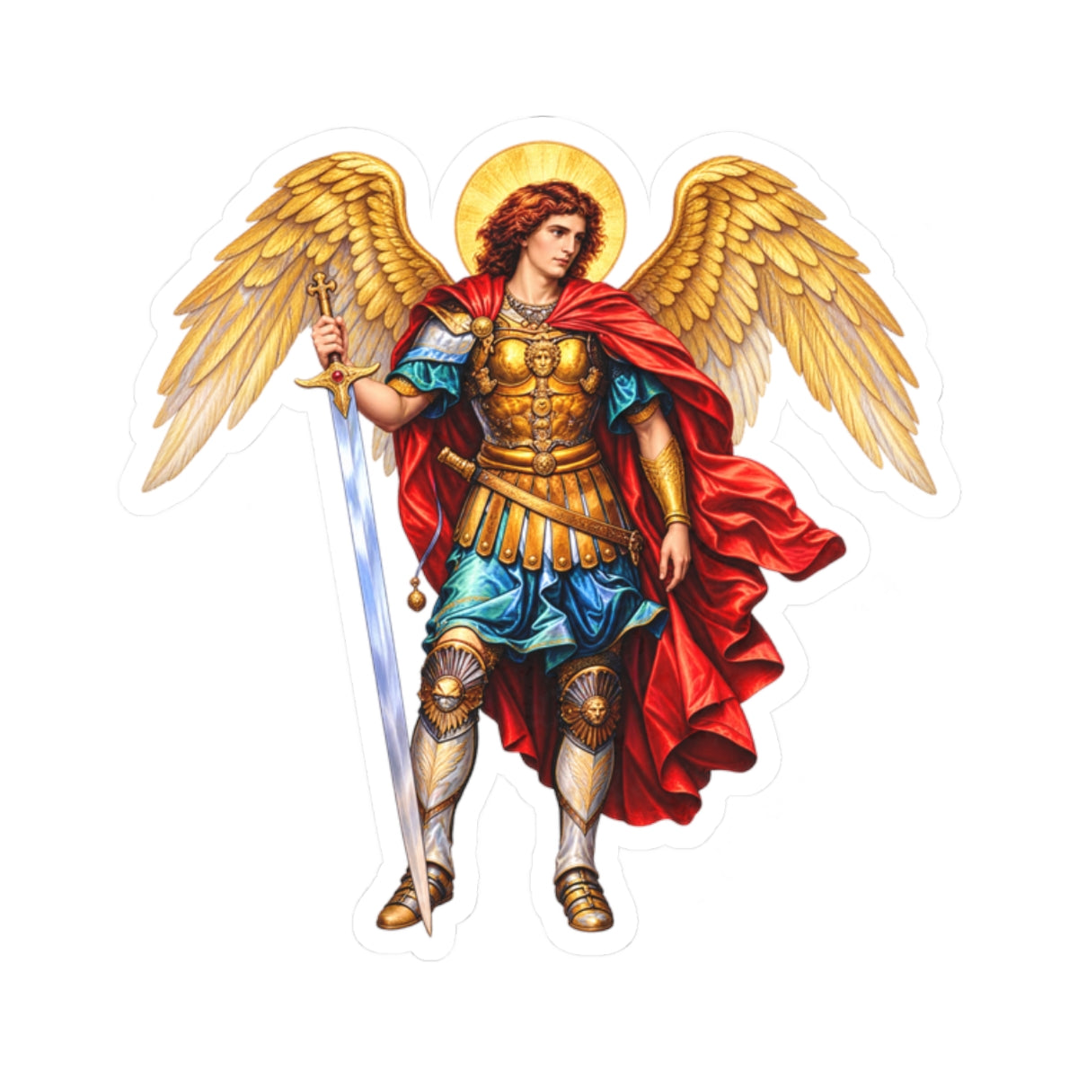 Saint Michael The Archangel Sticker (Design 2)