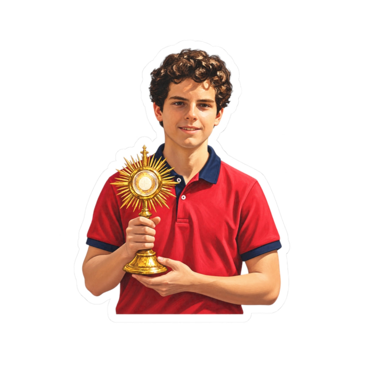 Saint Carlo Acutis Sticker (Design 3)