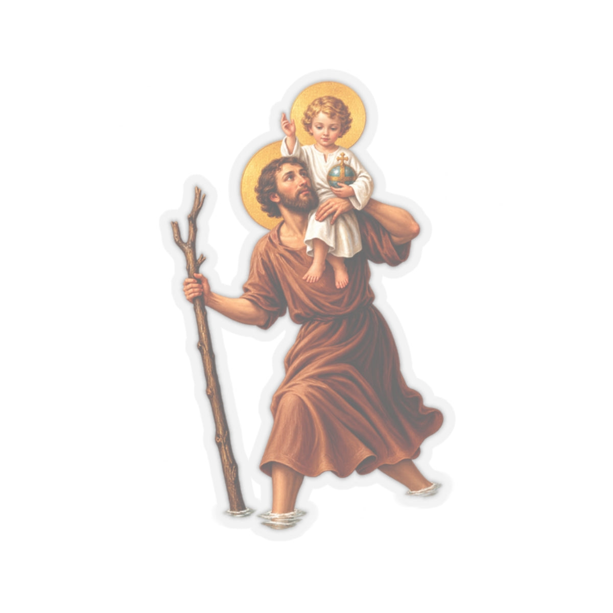 Saint Christopher Sticker (Design 2)