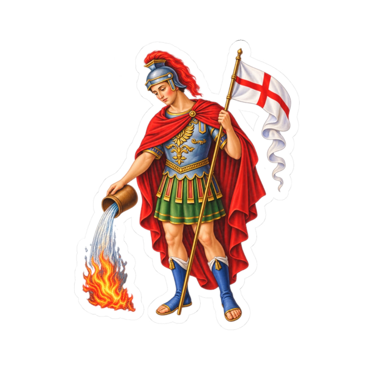 Saint Florian Sticker (Design 4)