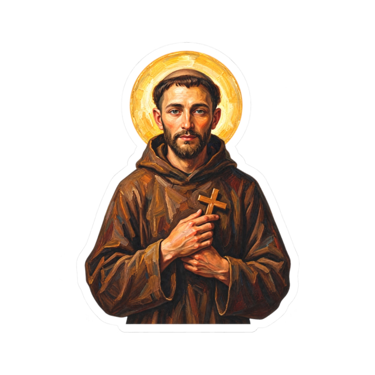 Saint Francis Of Assisi Sticker (Design 2)