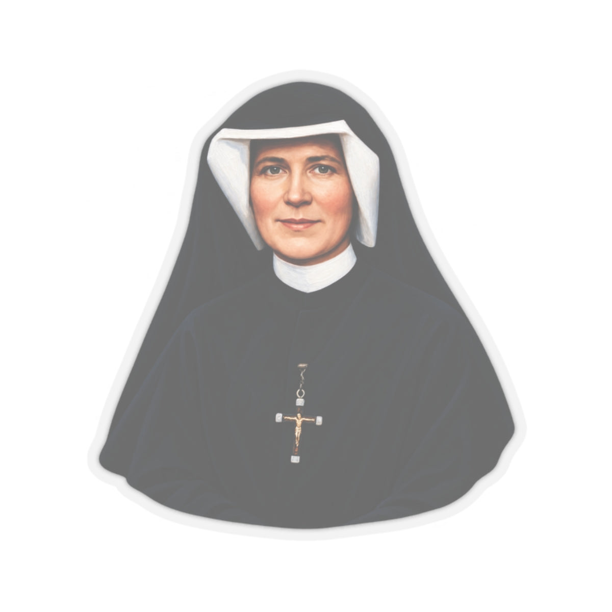 Saint Faustina Kowalska Sticker (Design 4)