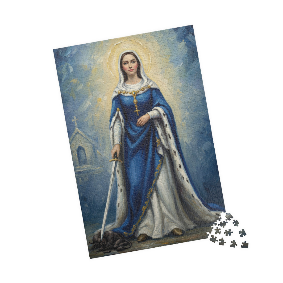 Saint Dymphna Jigsaw Puzzle (110–1014 pcs)