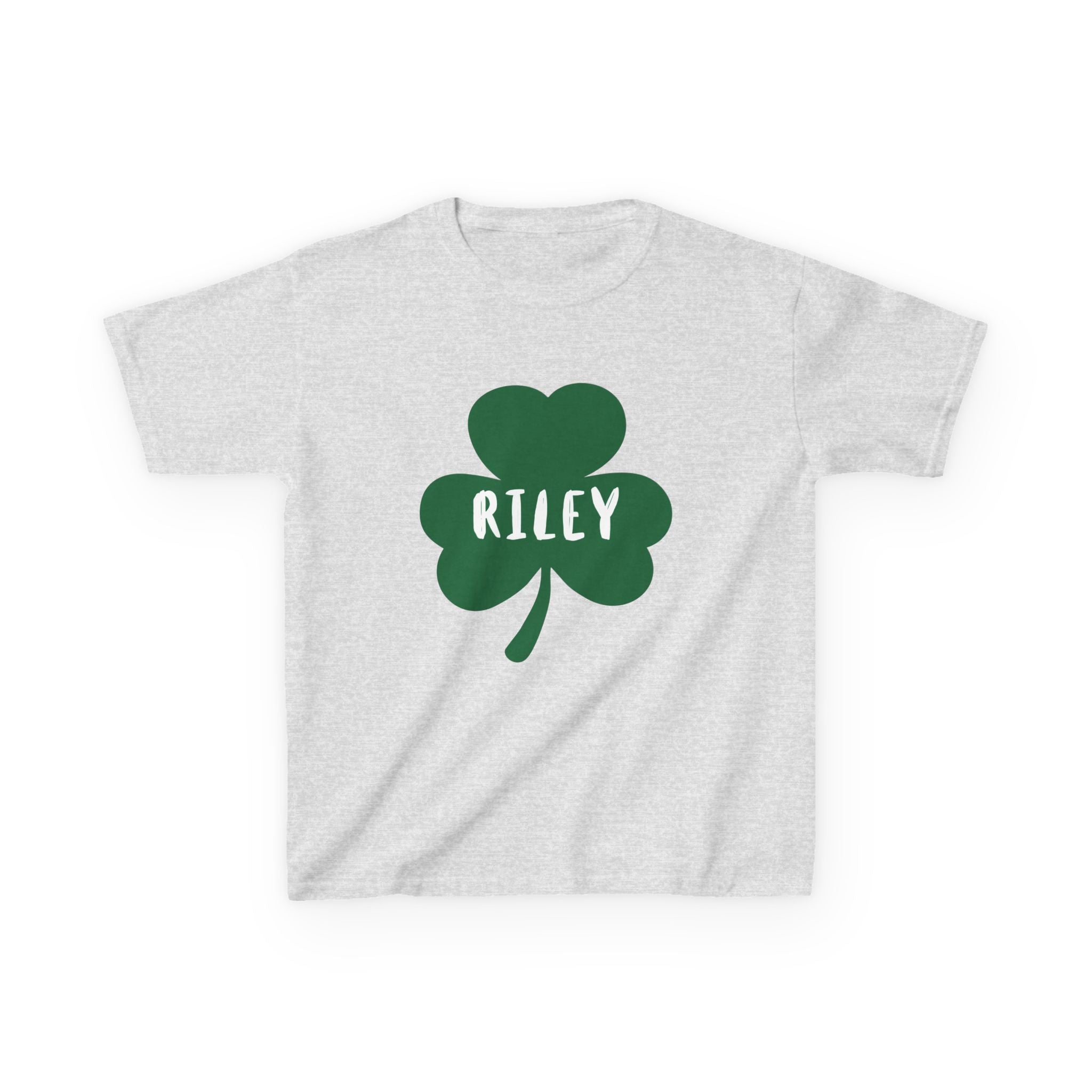 Personalized St Patrick's Day Kids Green Shamrock Tee