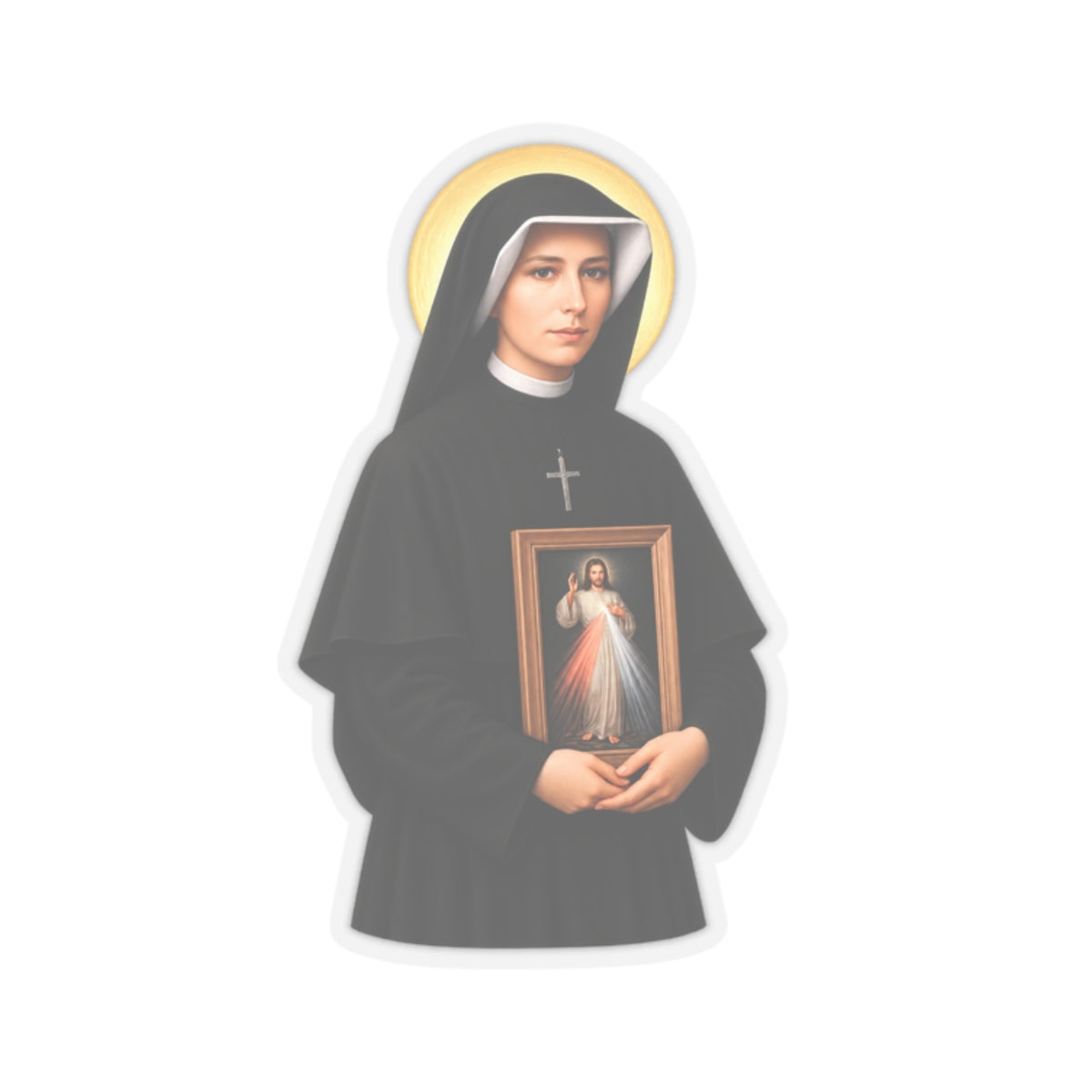 Saint Faustina Kowalska Sticker (Design 2)
