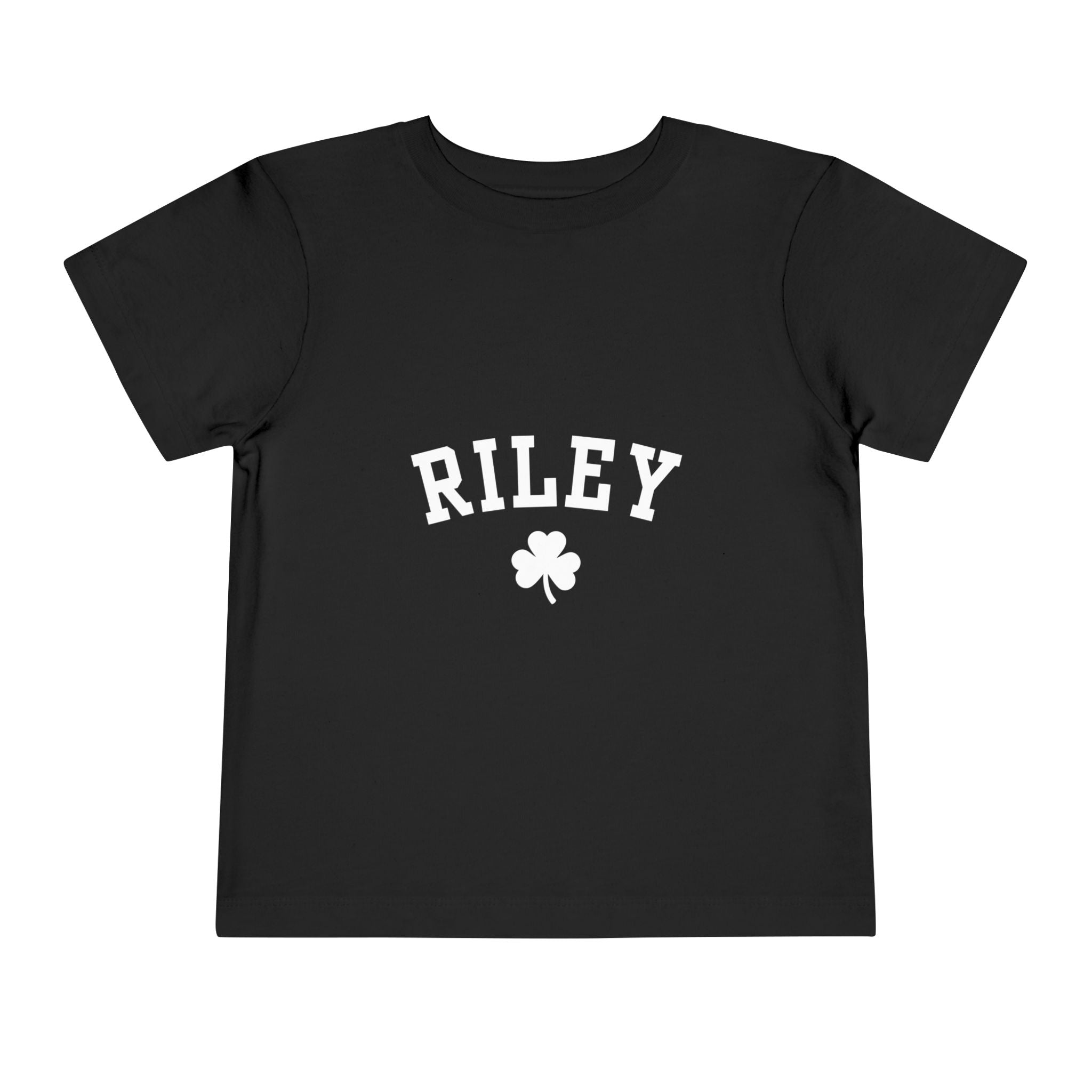 Personalized Toddler Short Sleeve Tee with Shamrock Design