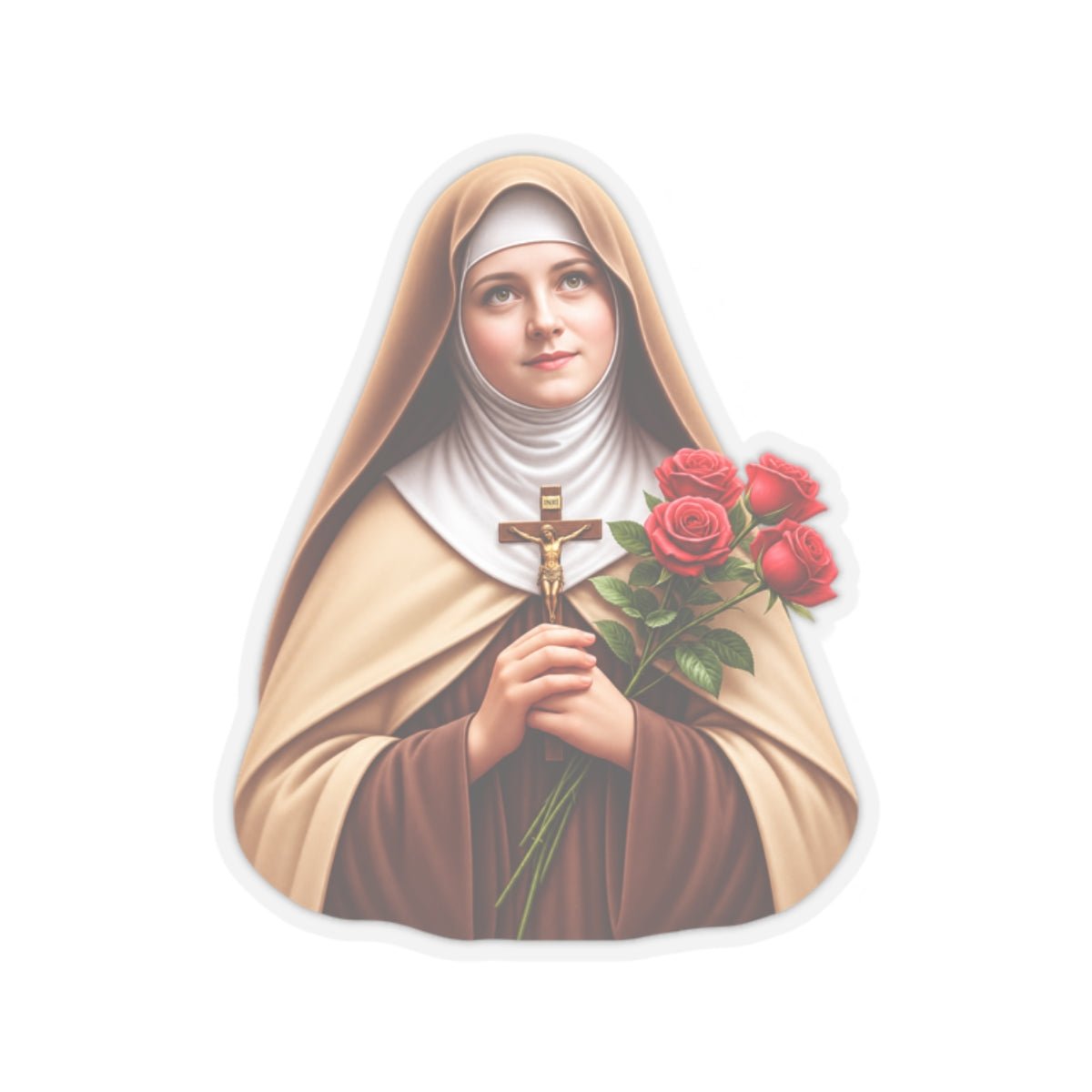 Saint Therese Of Lisieux Sticker (Design 2)