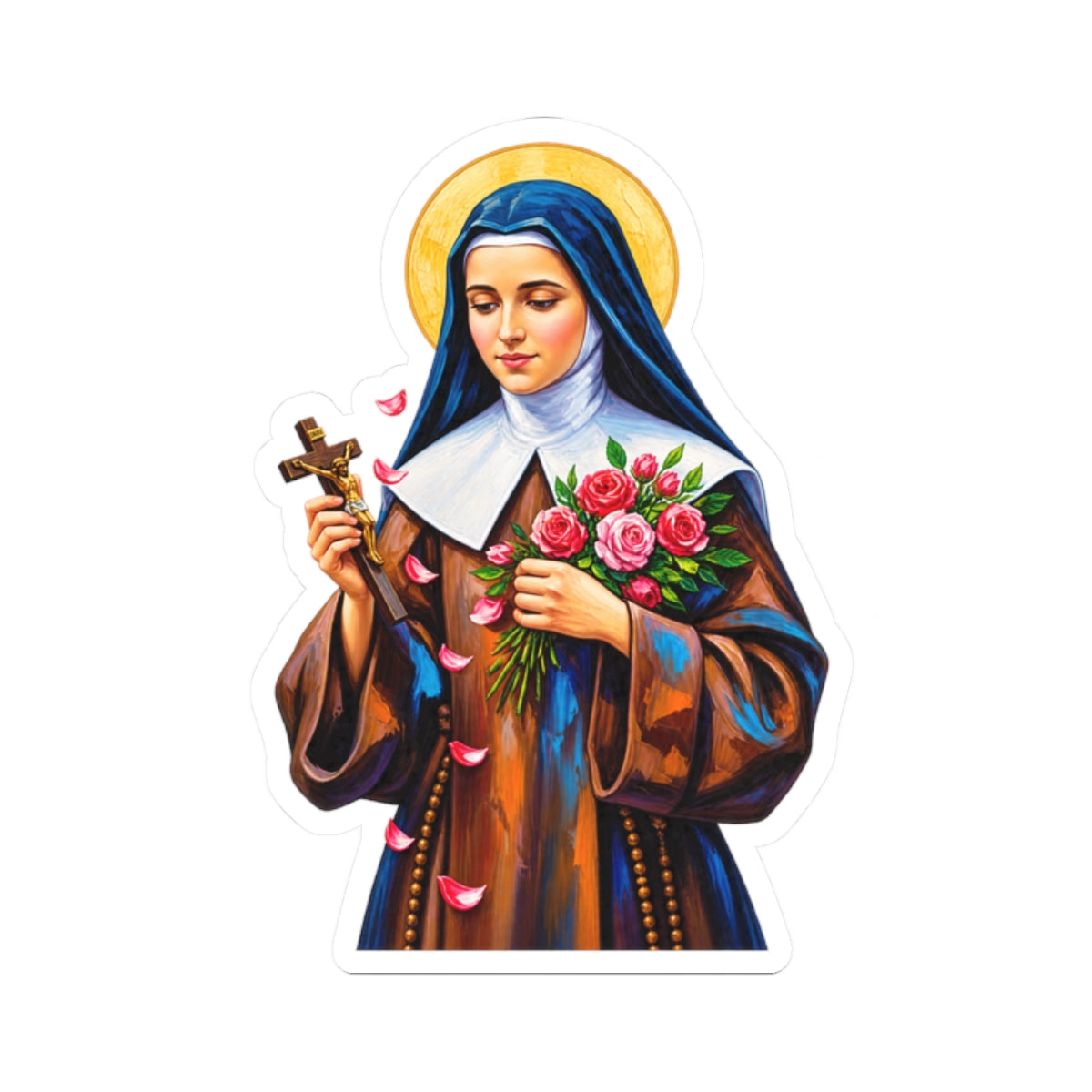 Saint Therese Of Lisieux Sticker (Design 5)