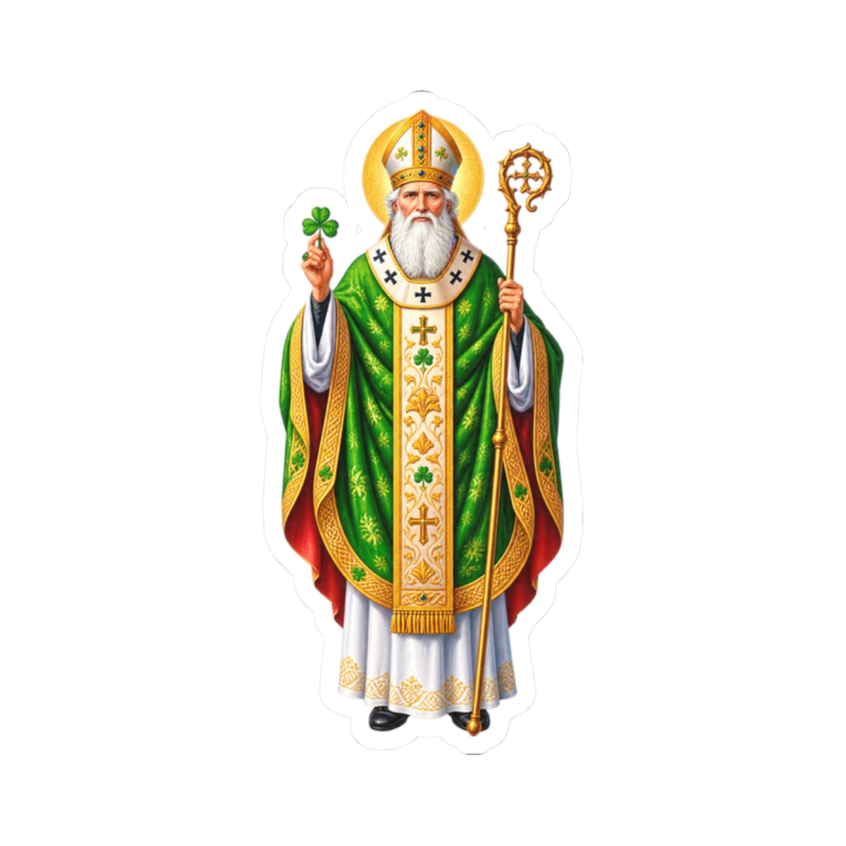 Saint Patrick Sticker (Design 2)