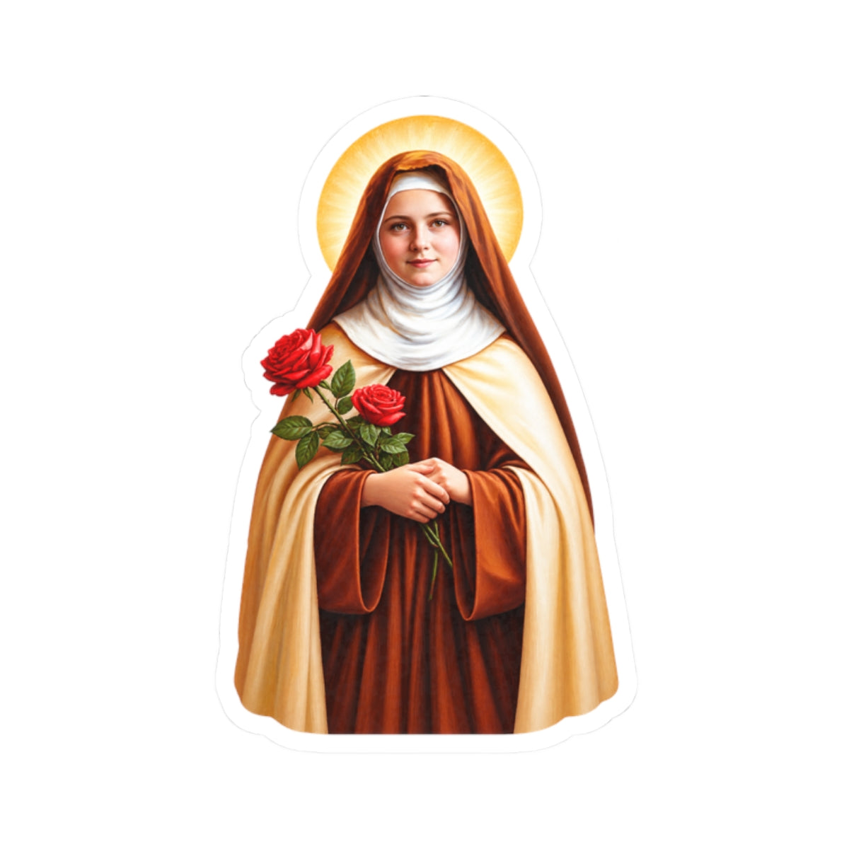 Saint Therese Of Lisieux Sticker (Design 4)