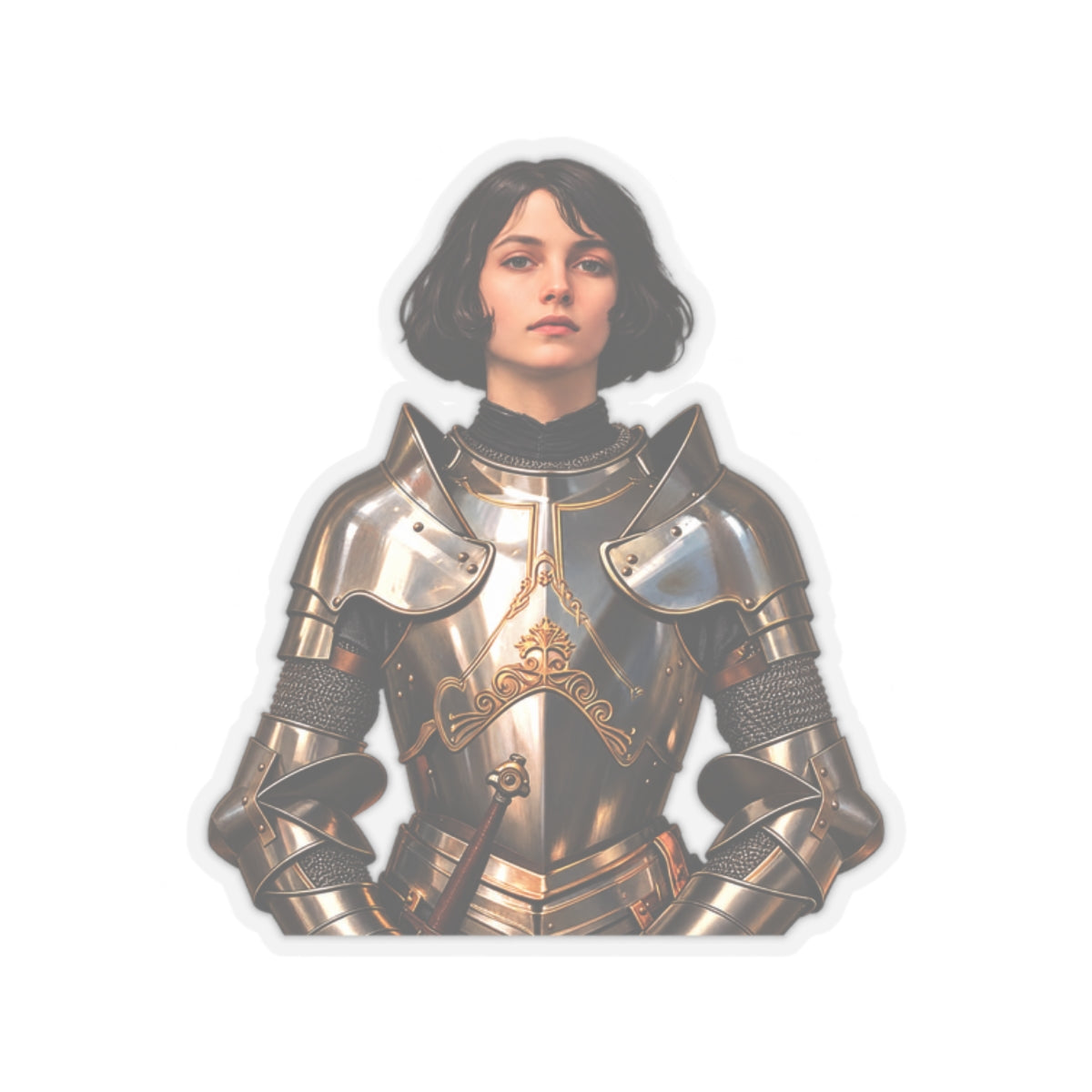 Saint Joan Of Arc Sticker (Design 4)