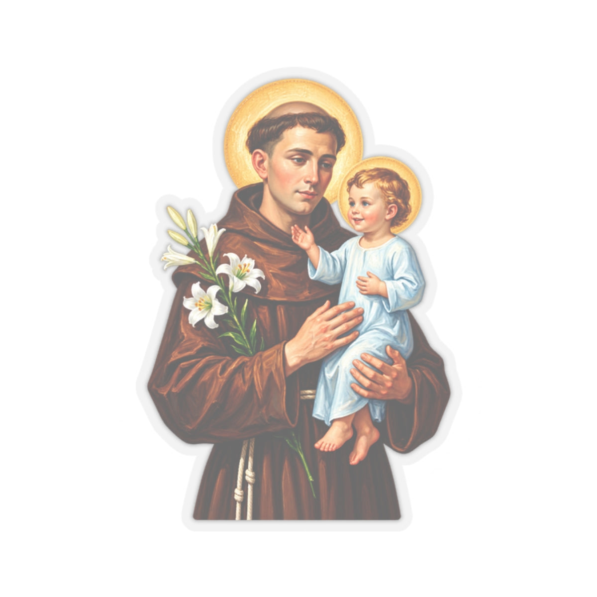 Saint Anthony Of Padua Sticker (Design 2)
