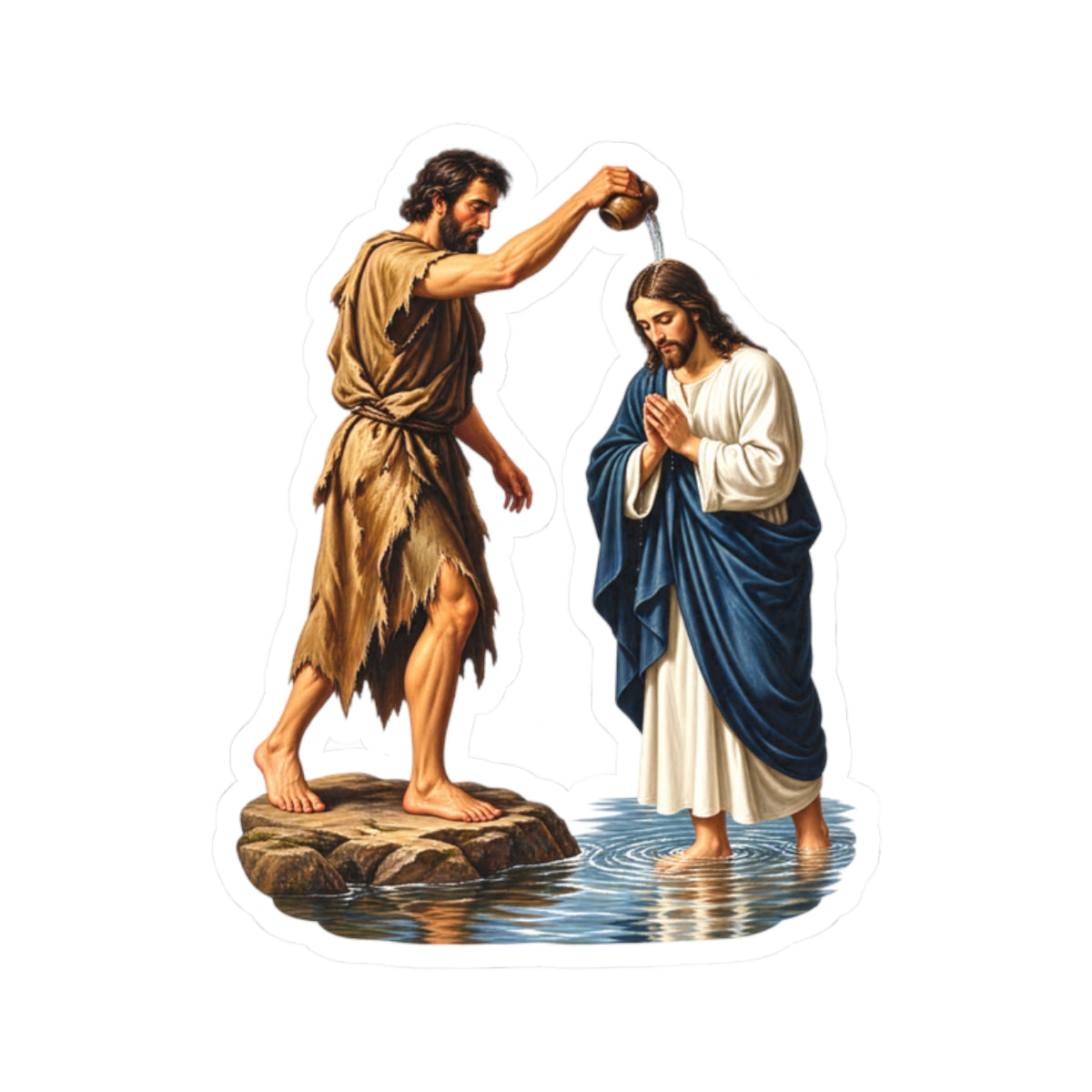 The Baptism Of Jesus Sticker