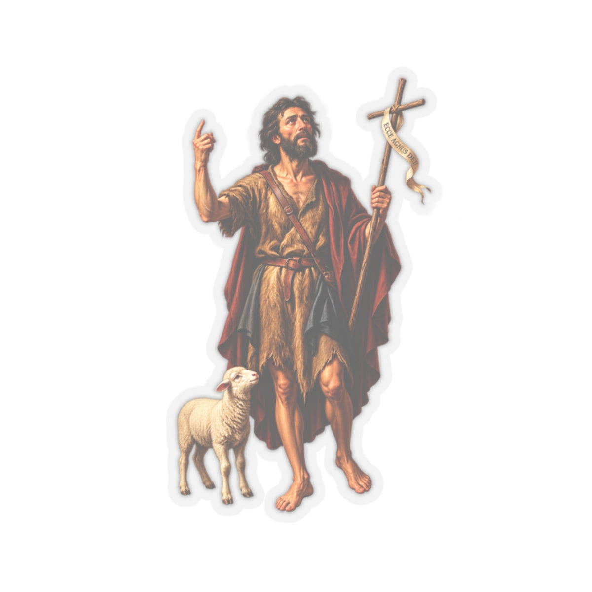 Saint John The Baptist Sticker (Design 3)
