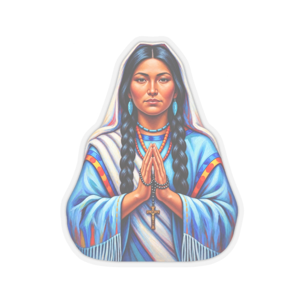 Saint Kateri Tekakwitha Sticker (Design 4)