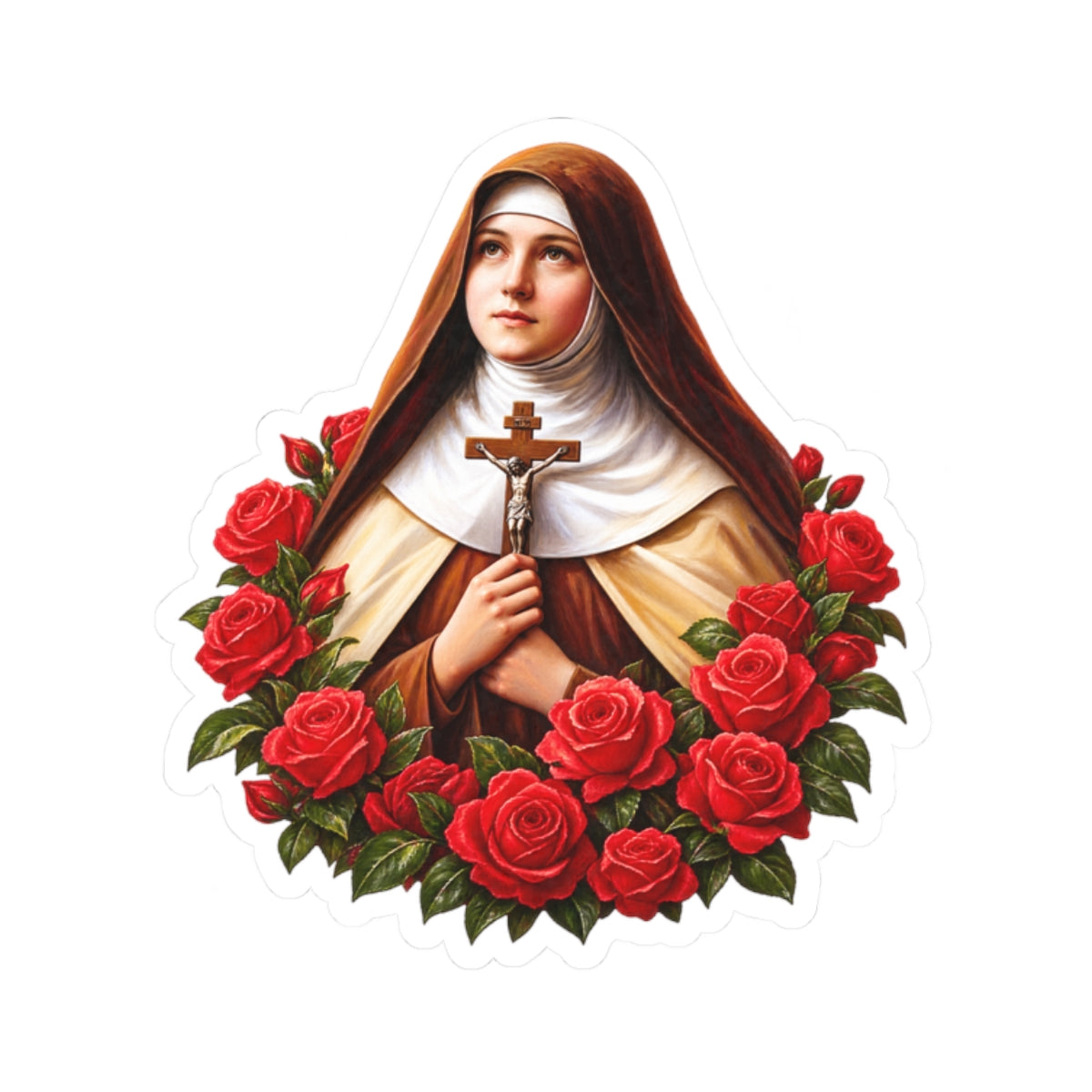 Saint Therese Of Lisieux Sticker (Design 3)