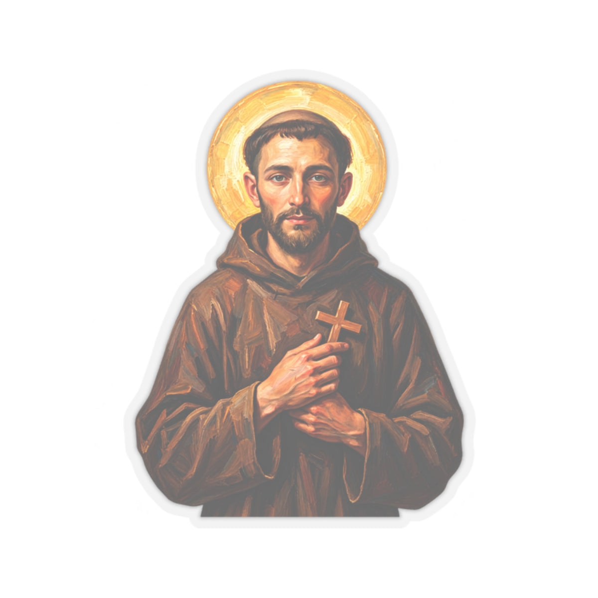 Saint Francis Of Assisi Sticker (Design 2)