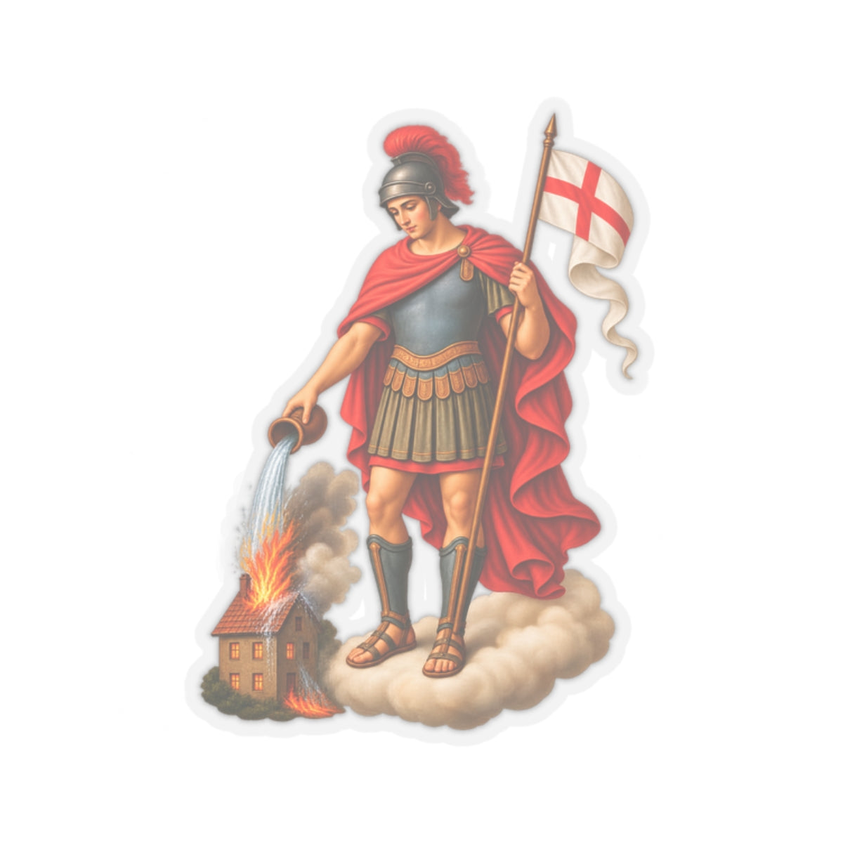 Saint Florian Sticker (Design 2)