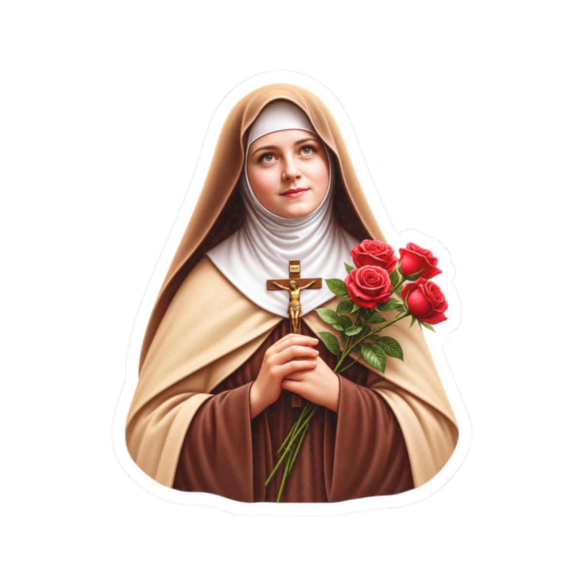 Saint Therese Of Lisieux Sticker (Design 2)