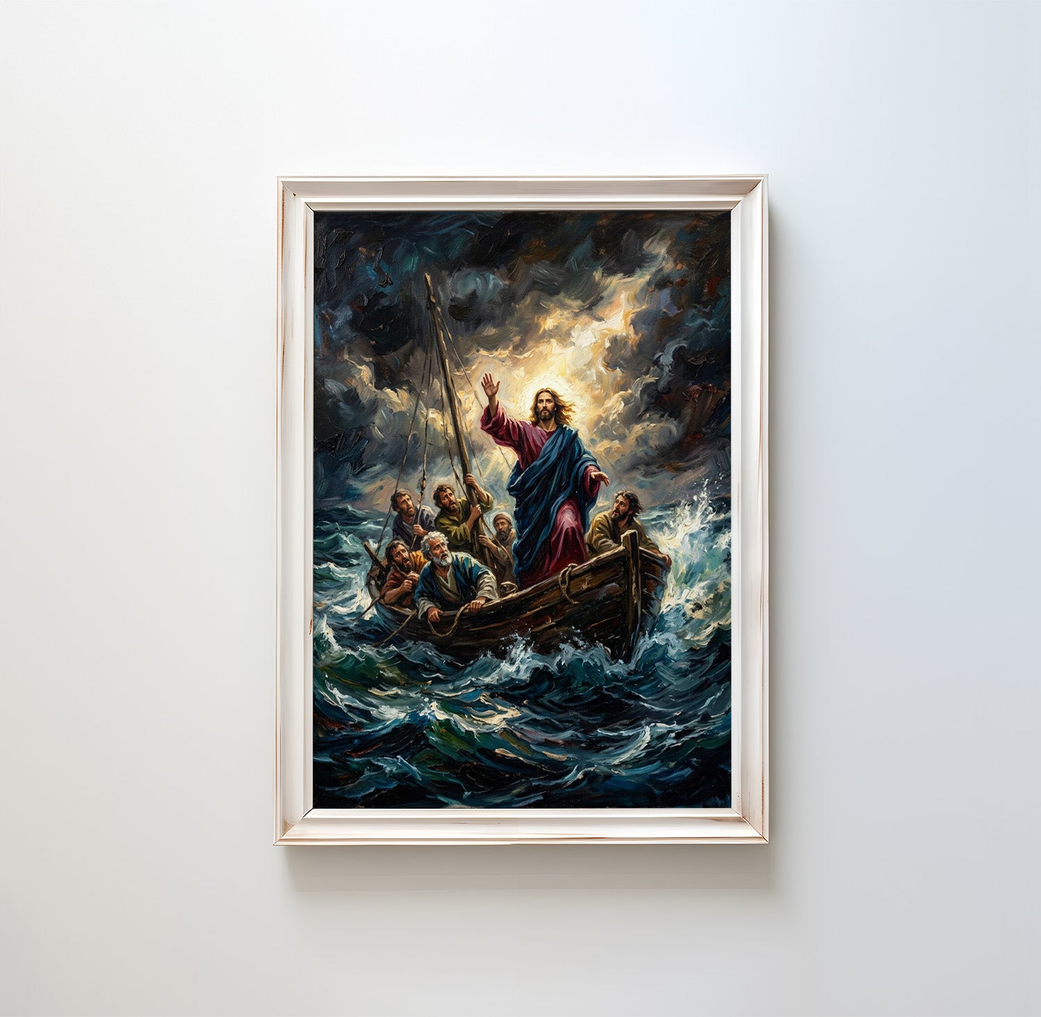 Jesus Calming The Storm - Digital Print | High Resolution | Instant Access | Easy Download