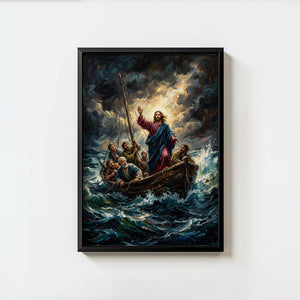 Jesus Calming The Storm - Digital Print | High Resolution | Instant Access | Easy Download