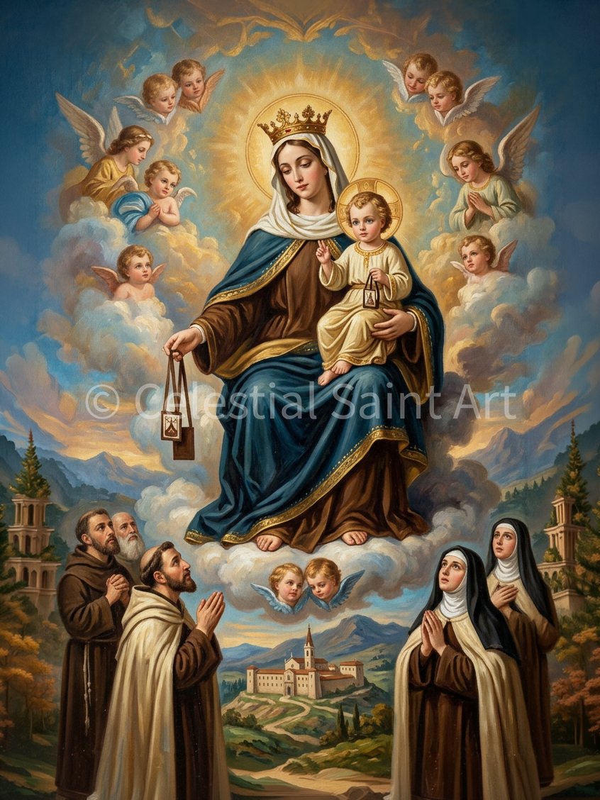 Our Lady Of Mt Carmel - Digital Print | High Resolution | Instant Access | Easy Download