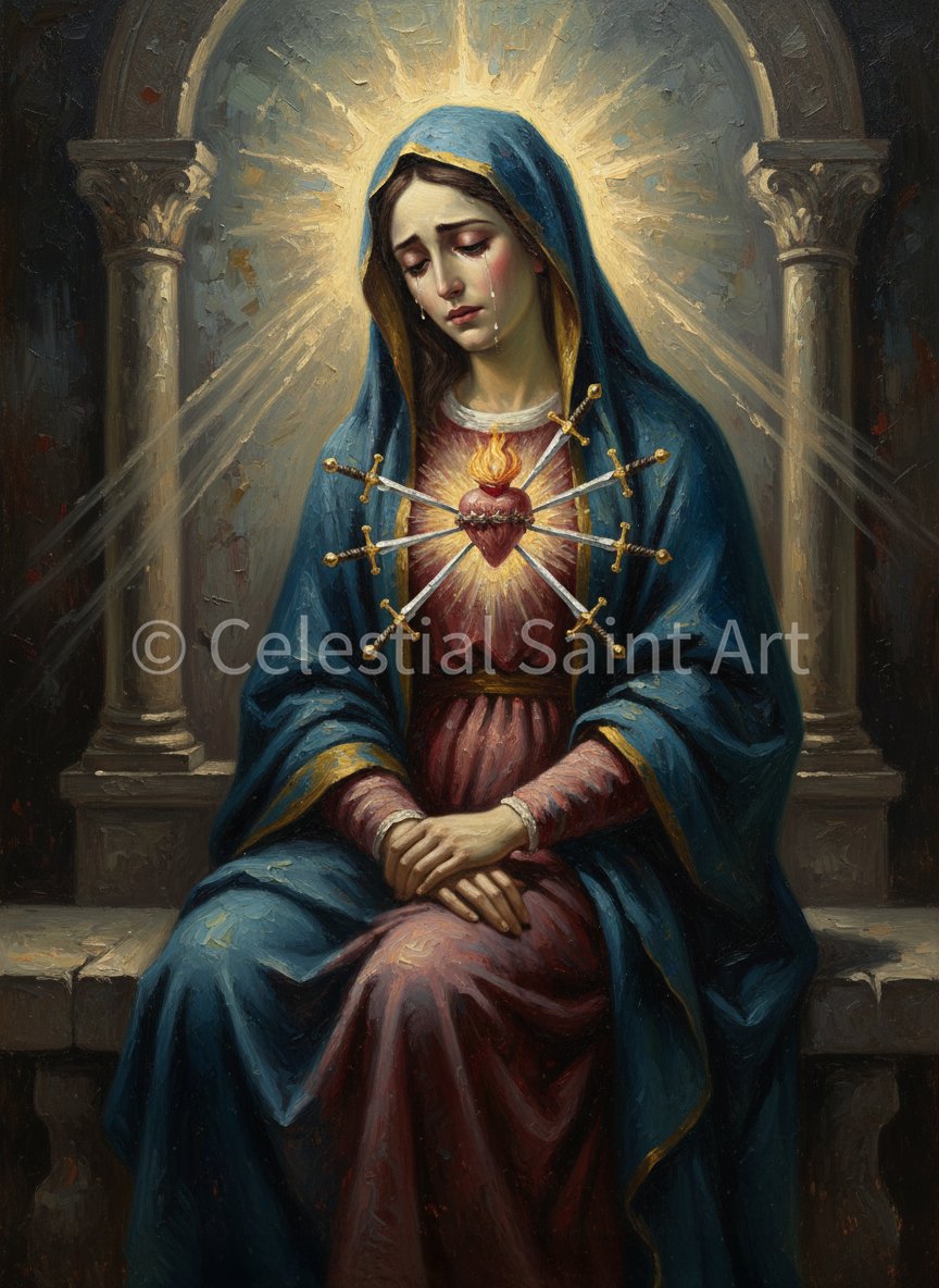 Our Lady Of Sorrows - Digital Print | High Resolution | Instant Access | Easy Download