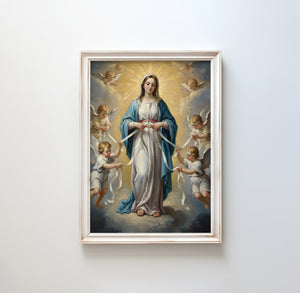 Our Lady Undoer Of Knots - Digital Print | High Resolution | Instant Access | Easy Download