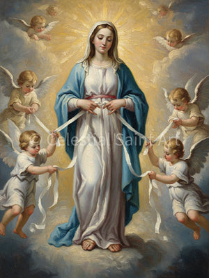 Our Lady Undoer Of Knots - Digital Print | High Resolution | Instant Access | Easy Download