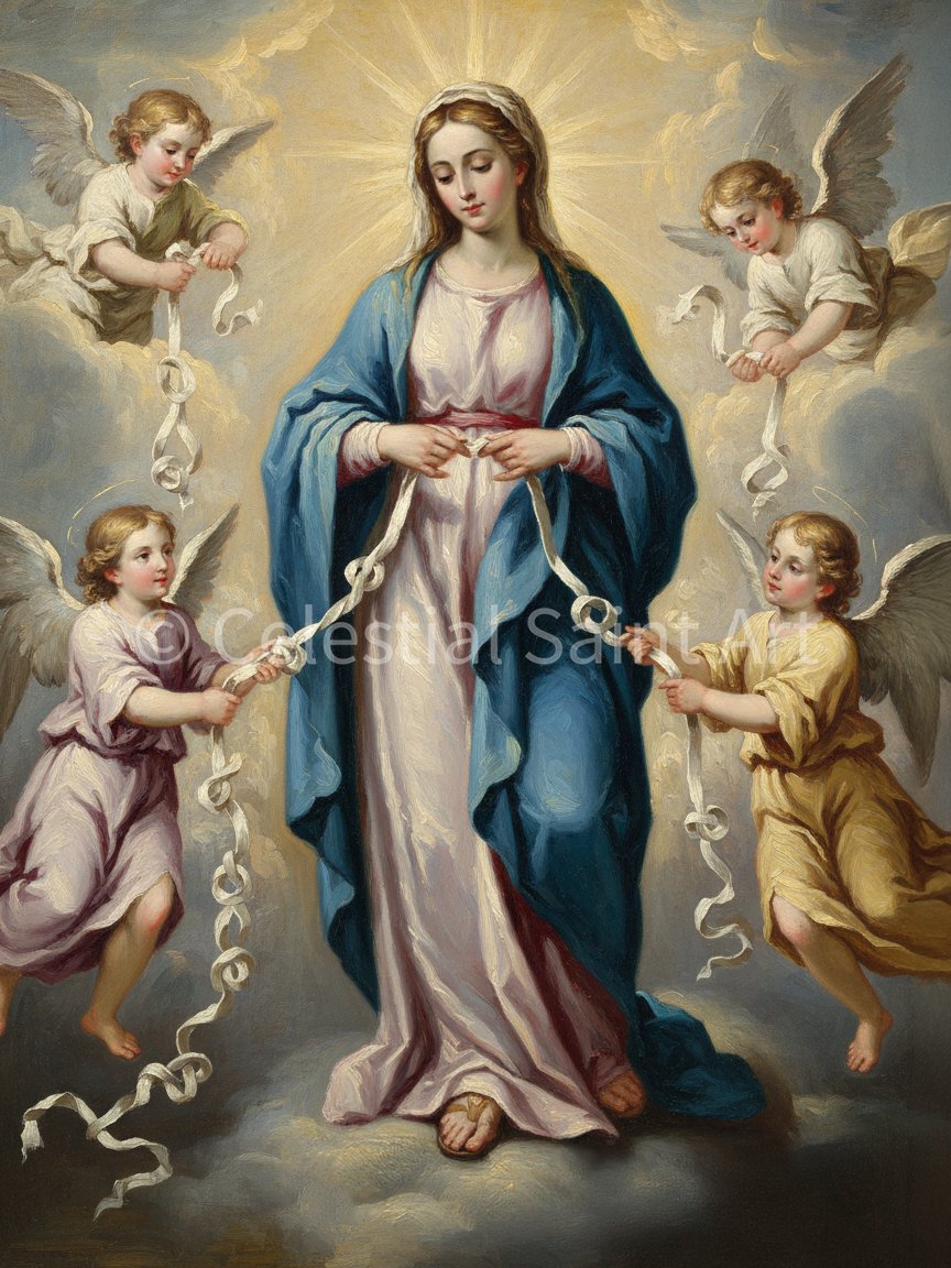 Our Lady Undoer Of Knots - Digital Print | High Resolution | Instant Access | Easy Download