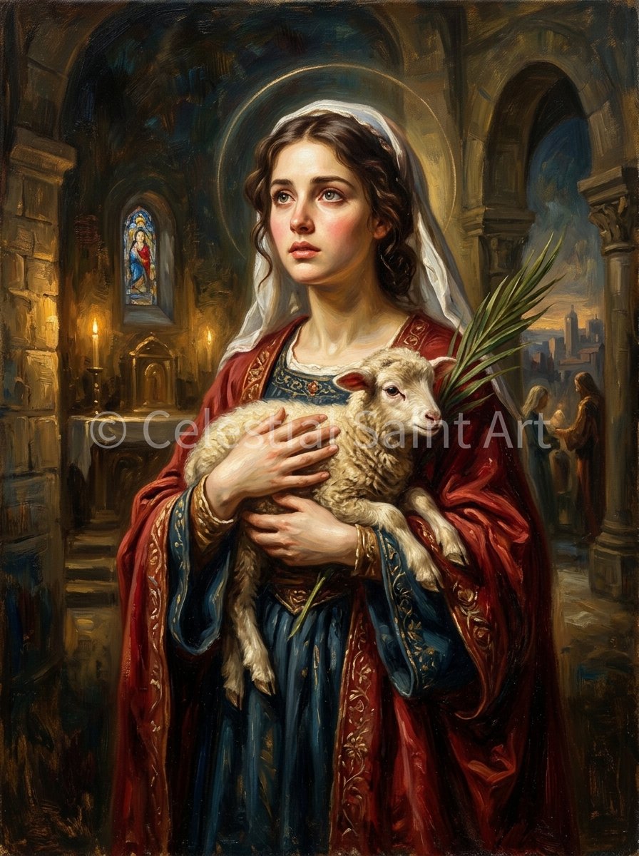St. Agnes - Digital Print | High Resolution | Instant Access | Easy Download